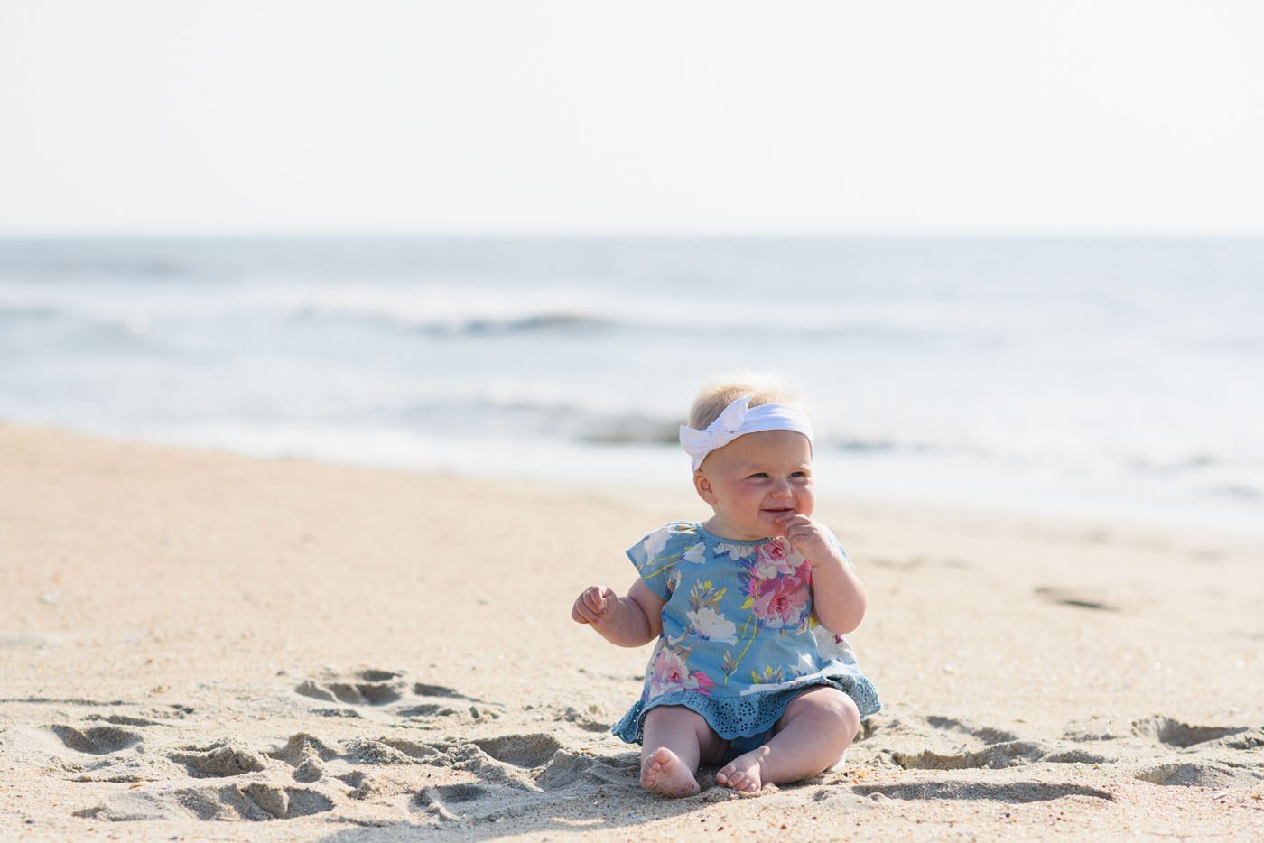 Children's portraits on the Beach in Avon on the Outer Banks