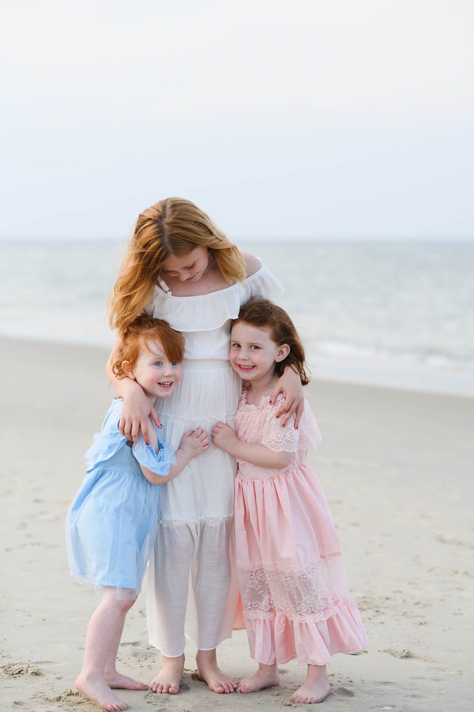 Family and kids portraits on the beach in Avon