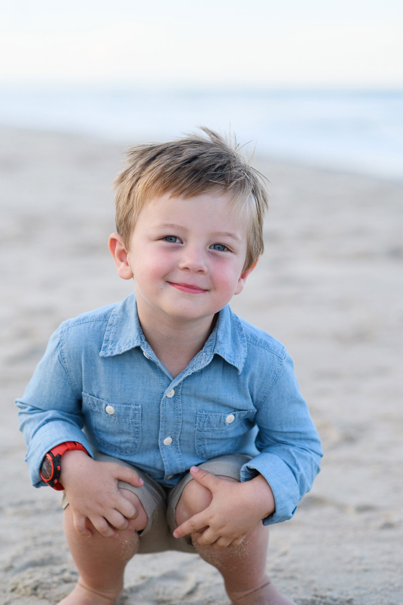 Children's family portraits in Corolla on the Outer Banks