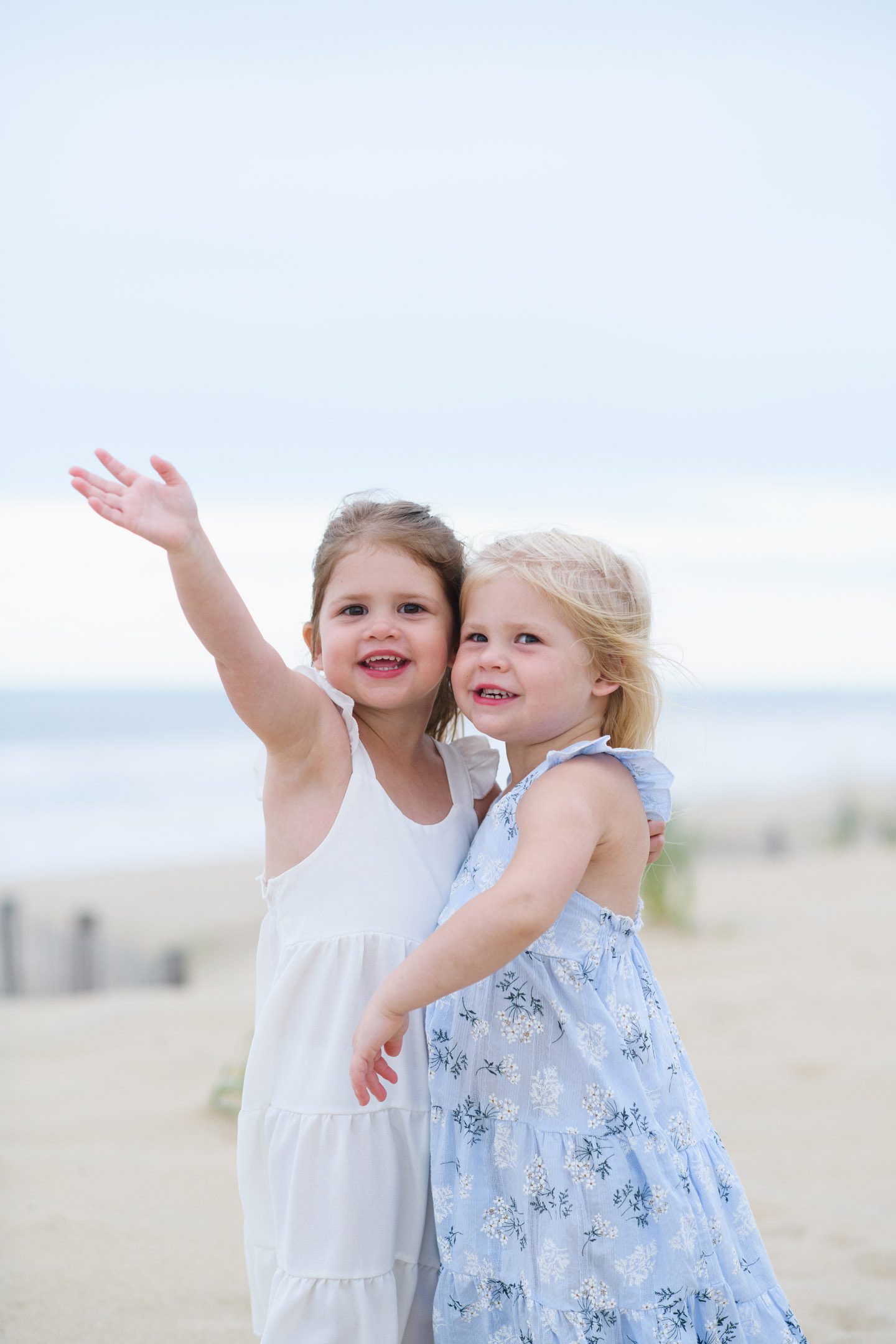 Portraits with kids on the beach in Nags Head