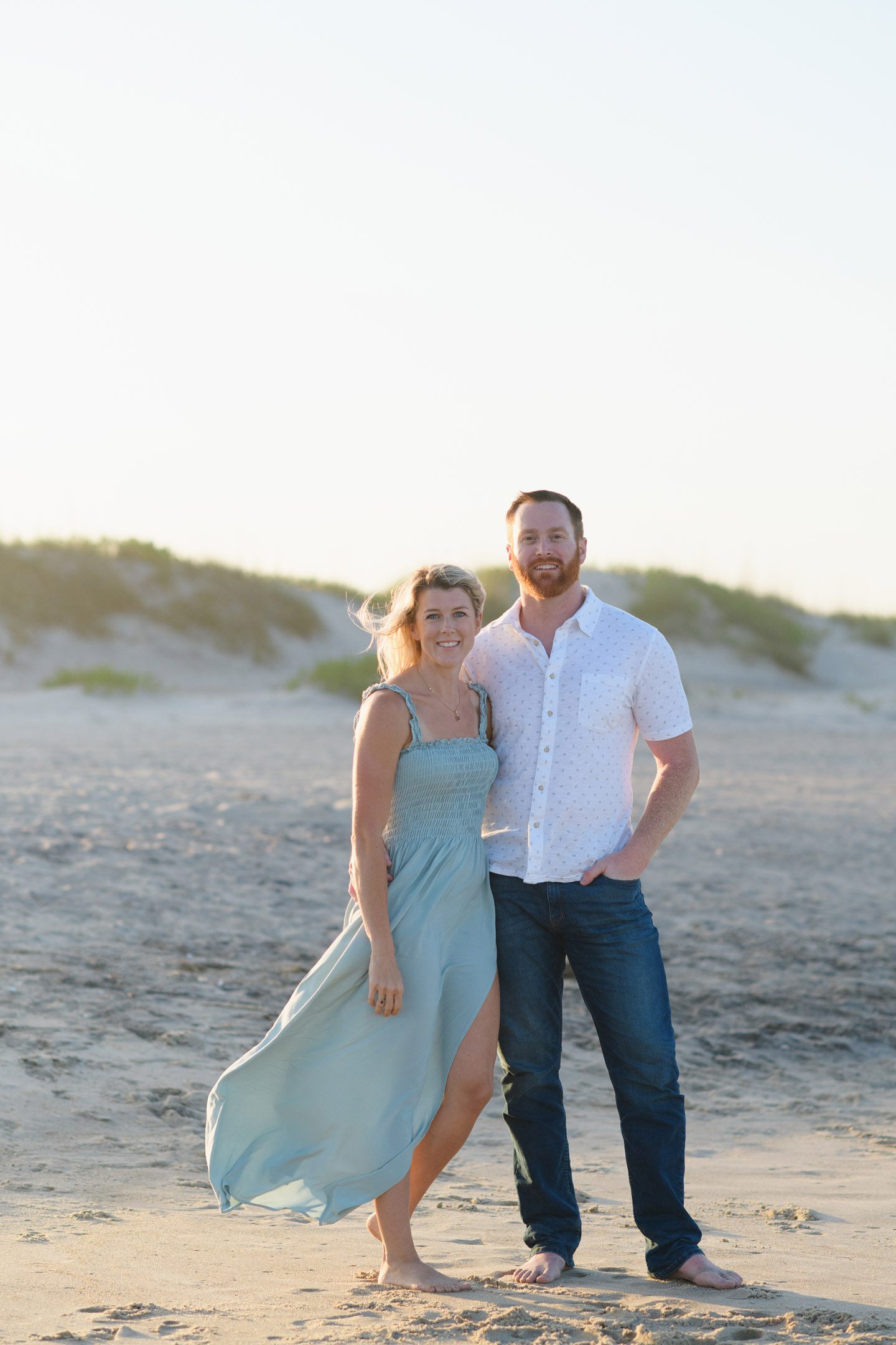 Portraits with a couple on the beach in Avon